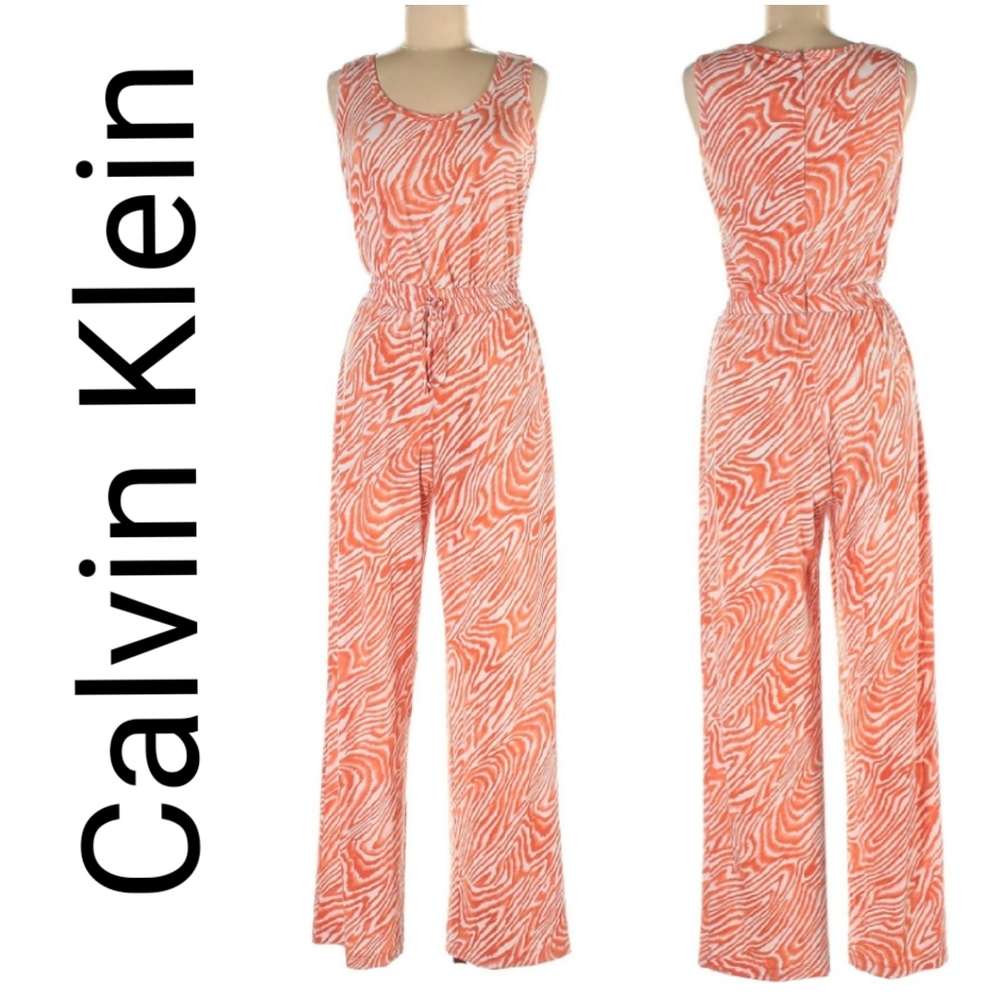 NWT Calvin Klein Zebra  Jumpsuit 8
